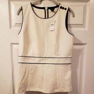NWT Ann Taylor peplum top